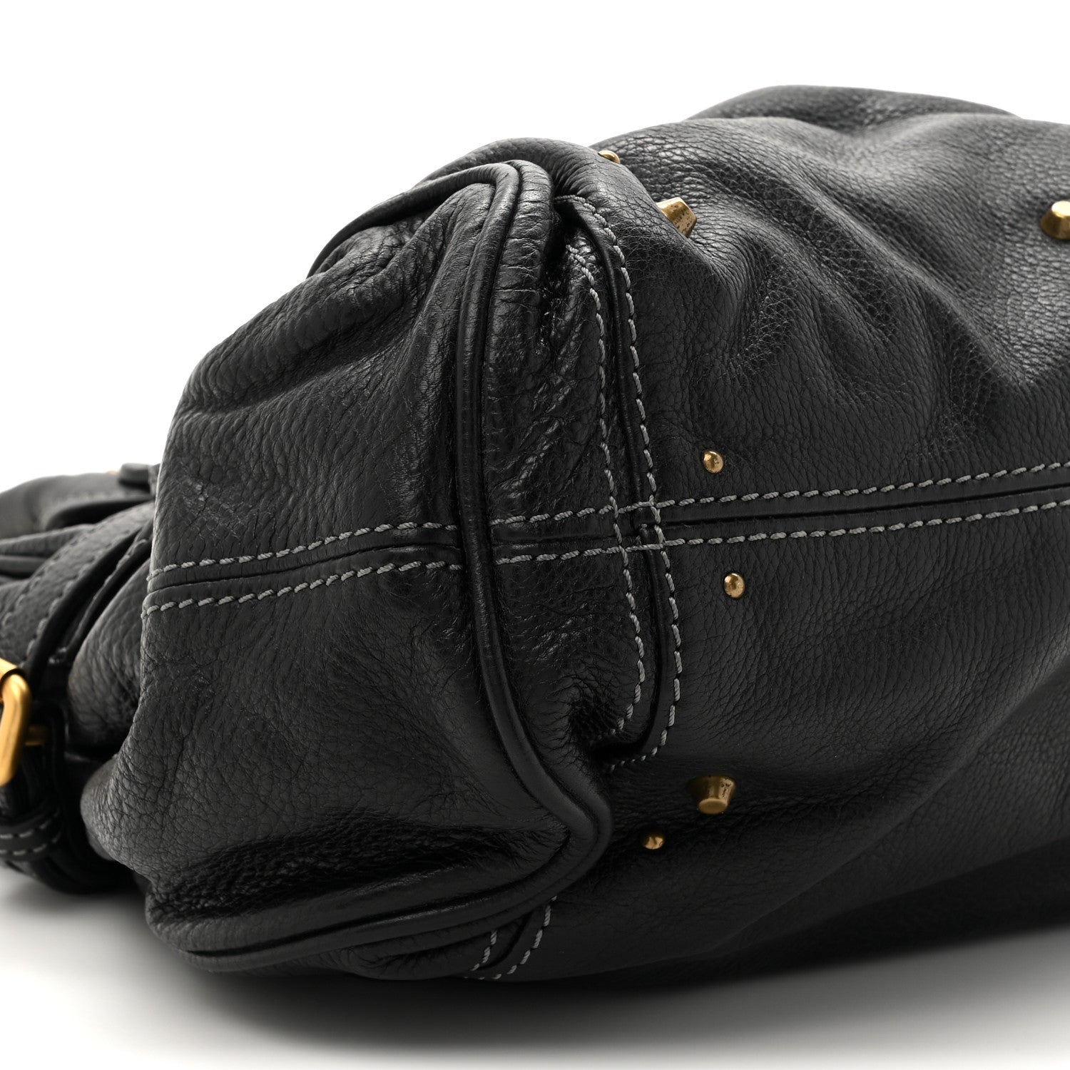 Chloe Grained Calfskin Paddington Tote Black 9 of 9