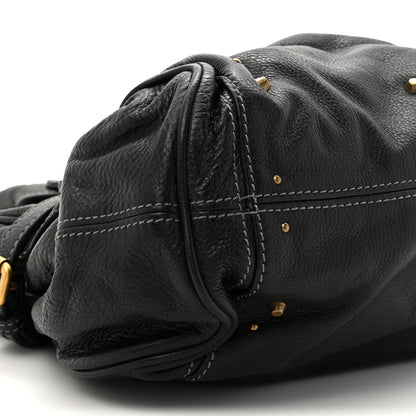 Chloe Grained Calfskin Paddington Tote Black 9 of 9