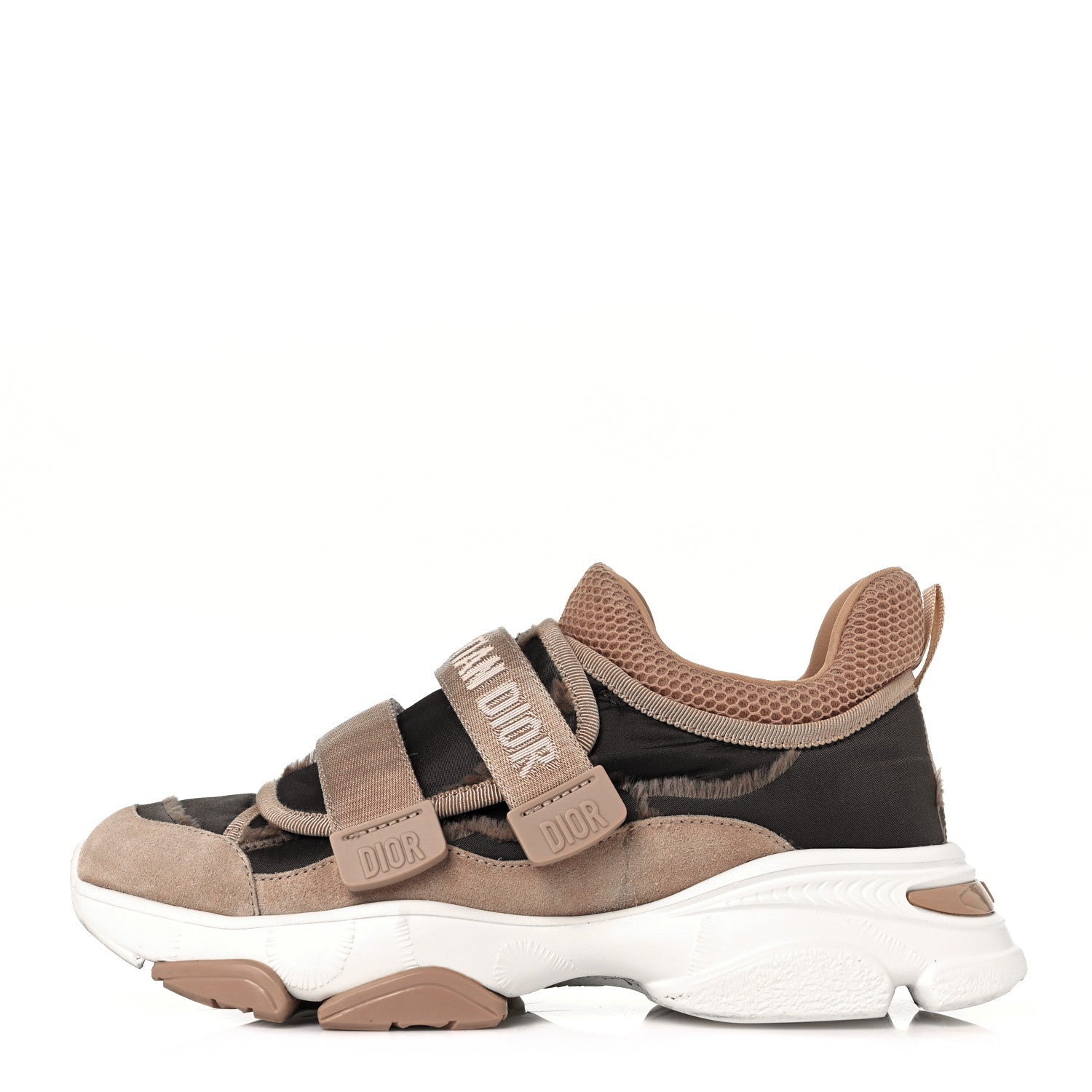 Christian Dior Technical Fabric Nylon Camouflage Womens D-Wander Sneakers 37 Nude 1 of 9