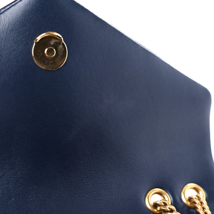 Saint Laurent Calfskin Y Quilted Monogram Small Loulou Chain Satchel Denim Brut 10 of 10