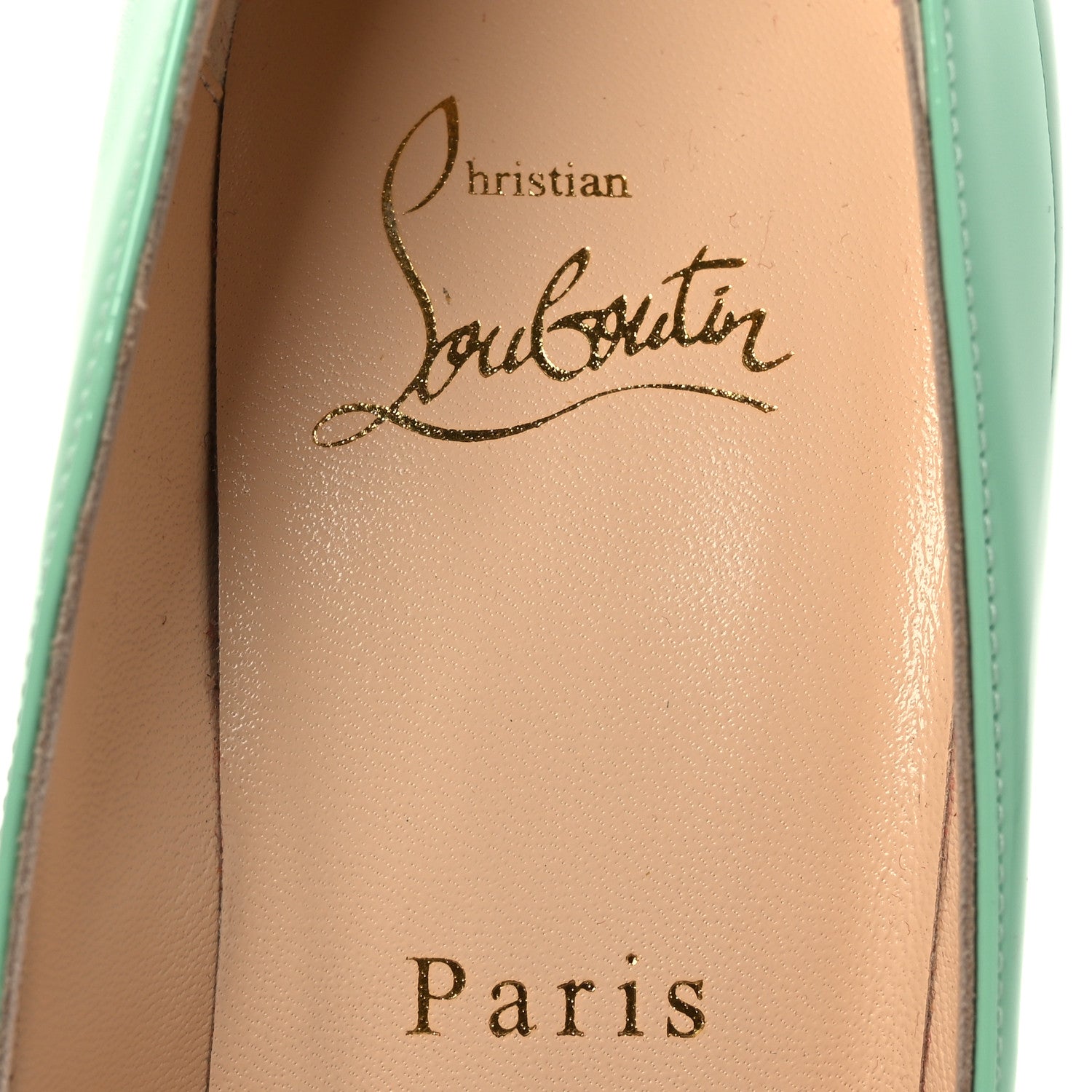 Christian Louboutin Patent Pigalle Follies 100 Pumps 36.5 Opal