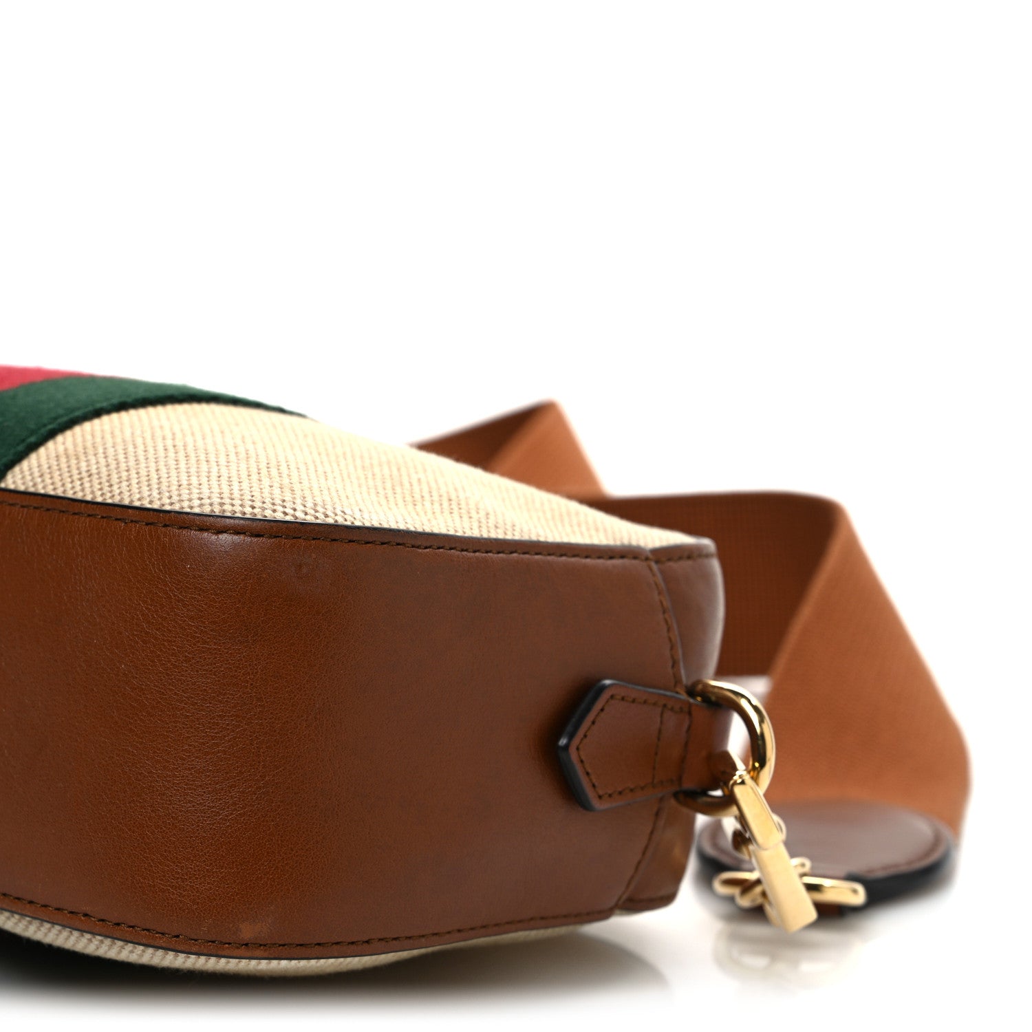Gucci Vintage Canvas Web Shoulder Bag Sand Cuir 1891892 – FASHIONPHILE