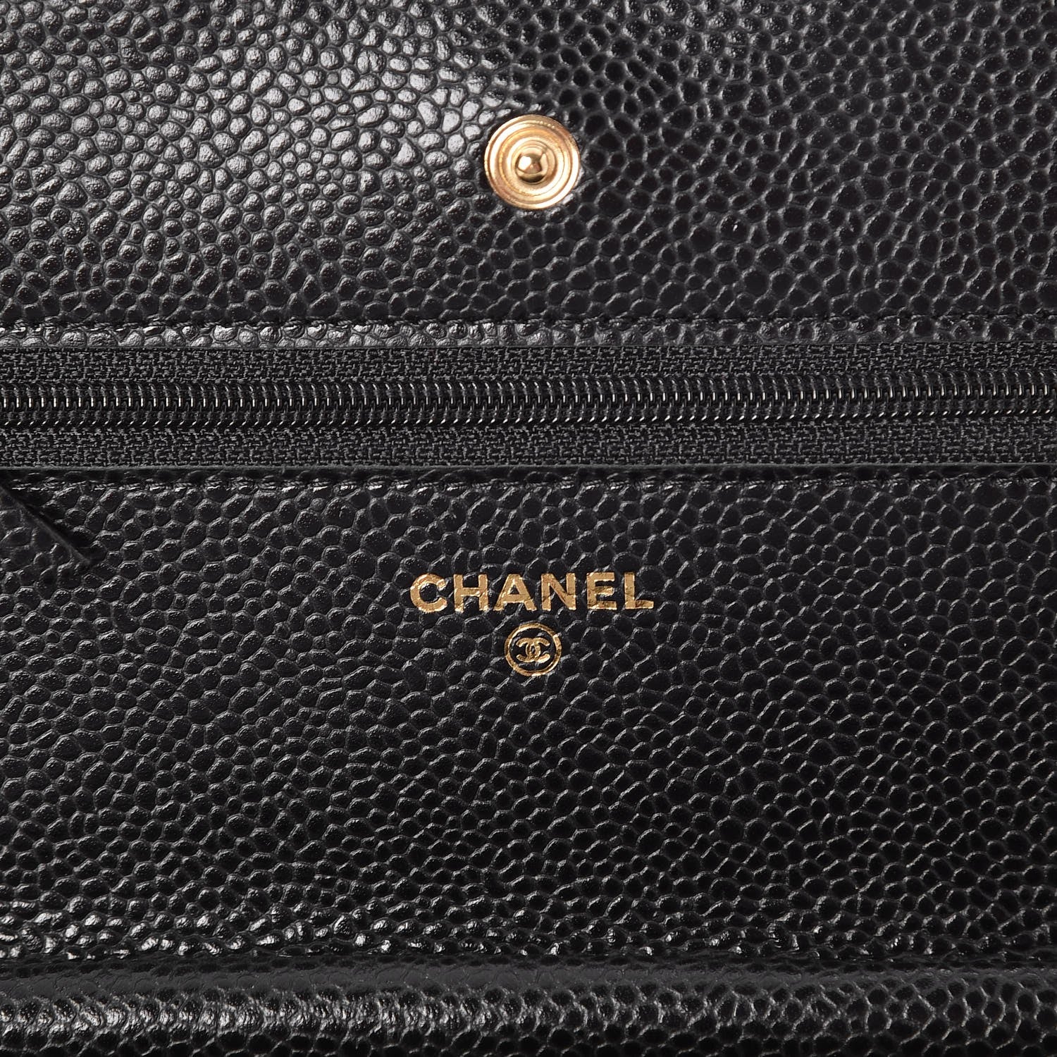 Chanel Caviar Quilted Wallet On Chain WOC Black 6 of 9