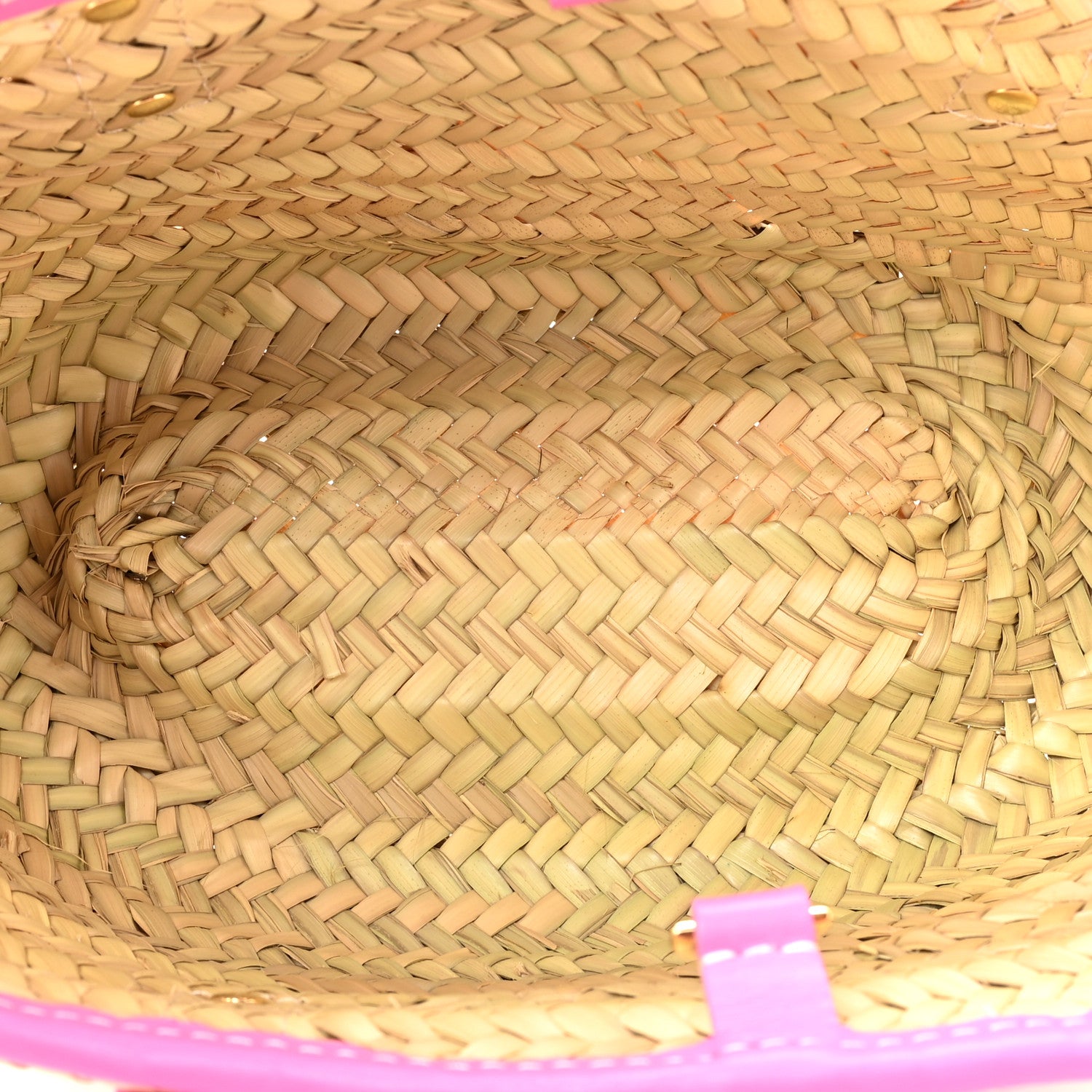 Jacquemus Raffia Le Petit Panier Soli Neon Pink 5 of 14