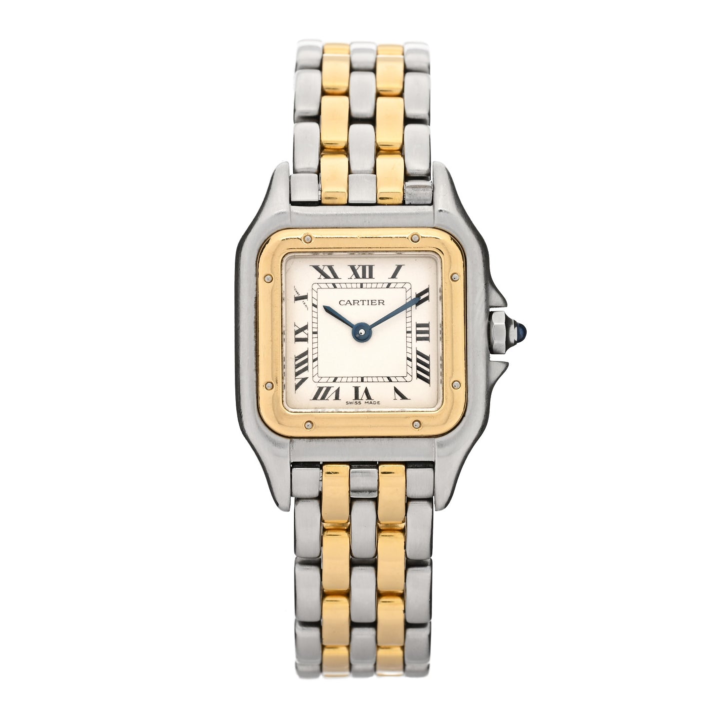 Stainless Steel 18K Yellow Gold 22mm Panthere Quartz Watch