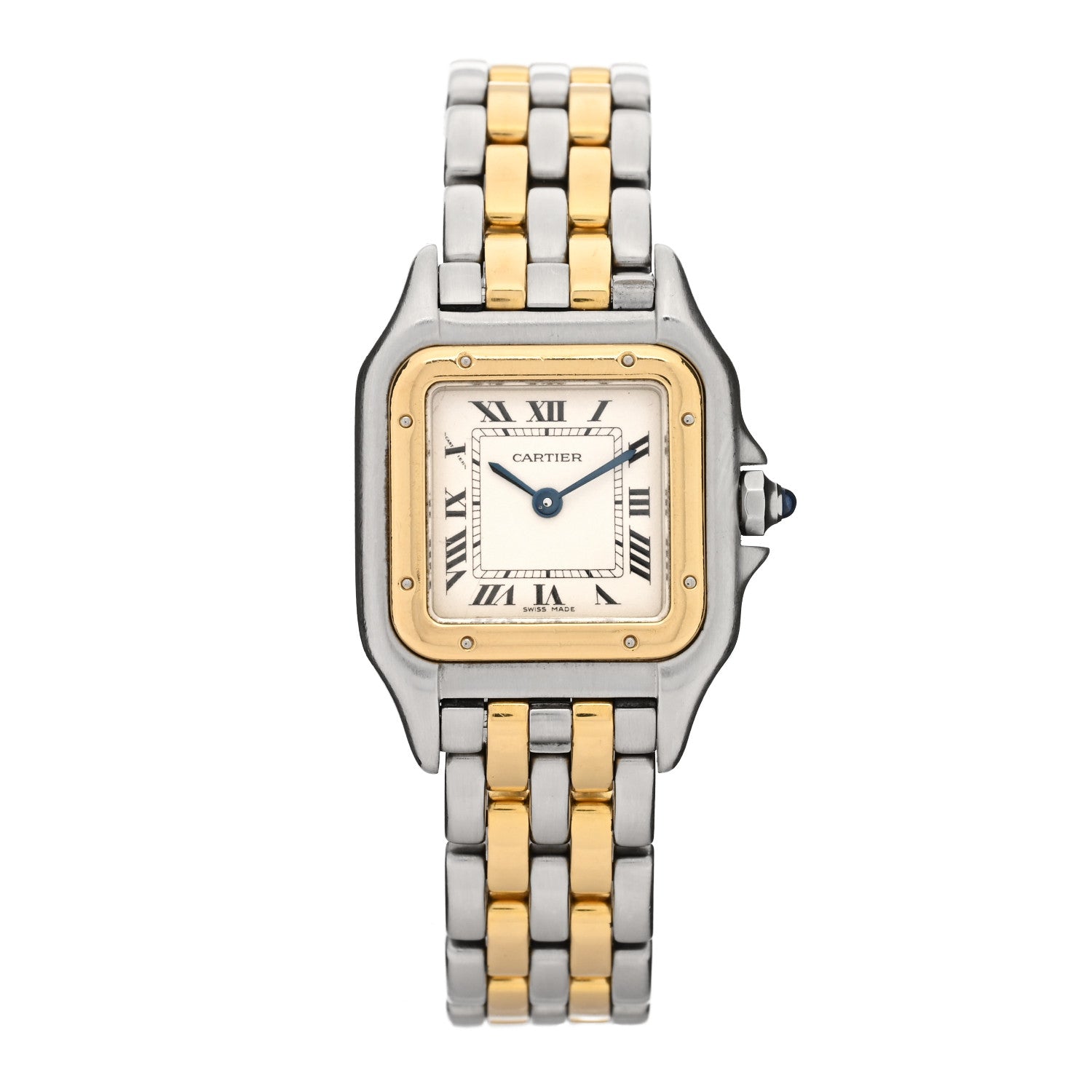 Cartier Stainless Steel 18K Yellow Gold 22mm Panthere Quartz Watch 1 of 8