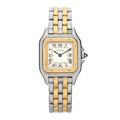 Cartier Stainless Steel 18K Yellow Gold 22mm Panthere Quartz Watch 1 of 8