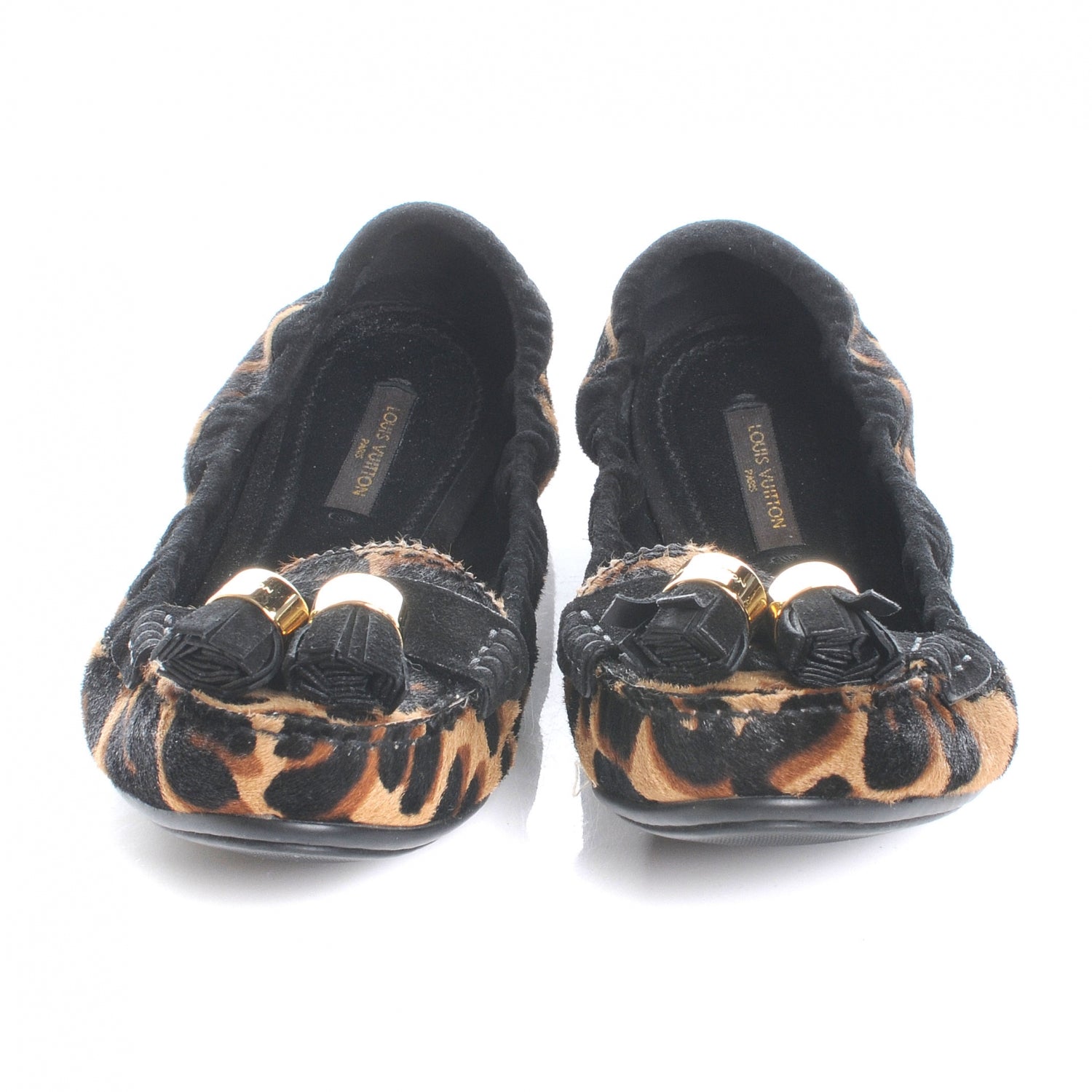Louis Vuitton Leopard Pony Hair Ballerina Flats 37 2 of 8