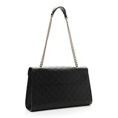 Gucci Microguccissima Medium Emily Chain Shoulder Bag Black 3 of 14