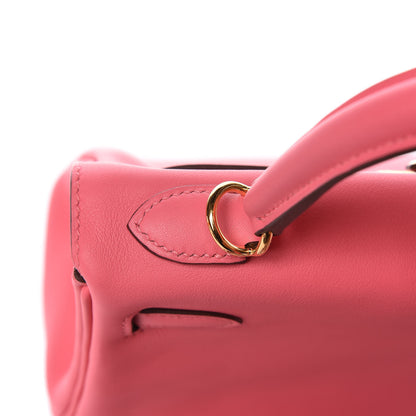 Hermes Swift Kelly Retourne 25 Rose Lipstick 34 of 37