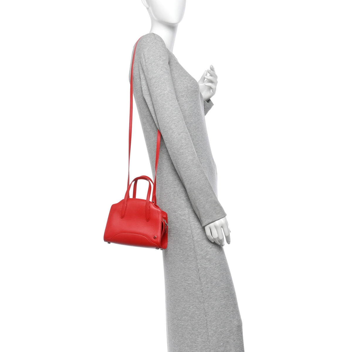 Smooth Calfskin Micro Sesia Fire Red