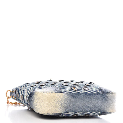 Louis Vuitton Denim Stripes Polka Dot Corsaire Navy 4 of 12