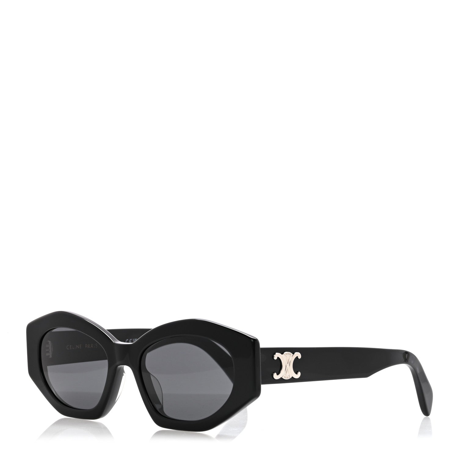 Celine Acetate Triomphe 01 Sunglasses CL 40238U Black 1 of 7