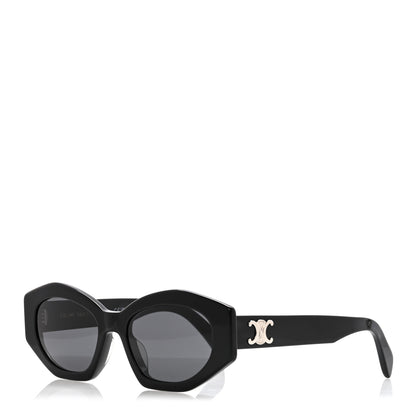 Celine Acetate Triomphe 01 Sunglasses CL 40238U Black 1 of 7