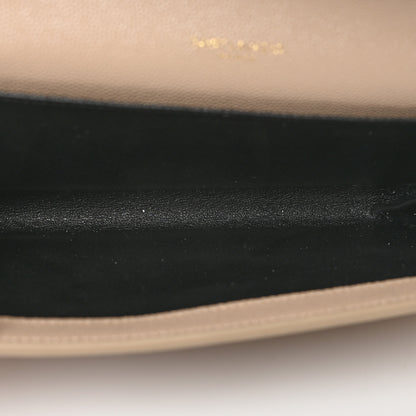 Saint Laurent Grain De Poudre Monogram Uptown Chain Wallet Nude Powder 6 of 9