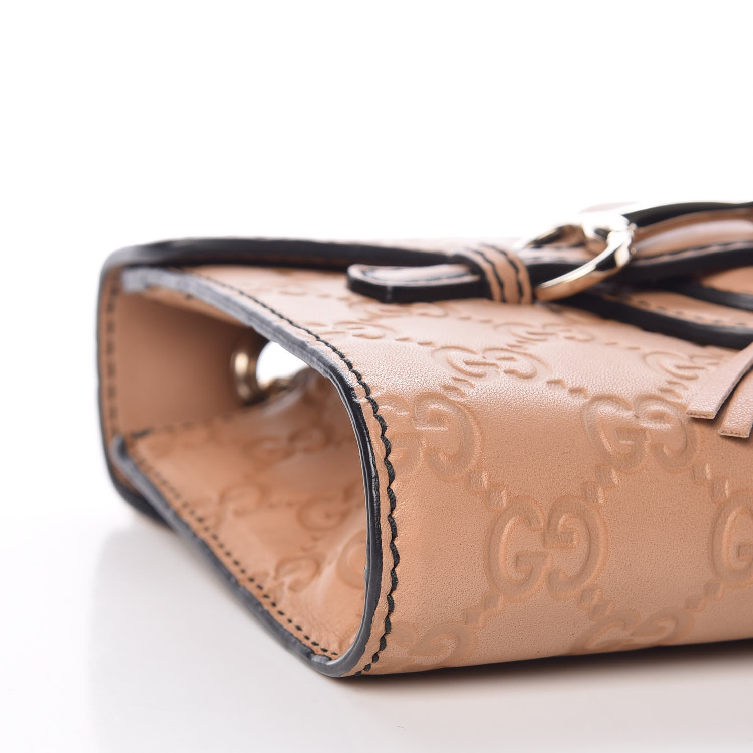 Gucci Guccissima Mini Emily Chain Shoulder Bag Camelia 9 of 11