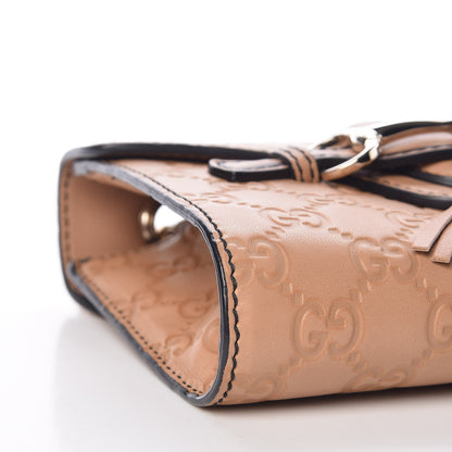 Gucci Guccissima Mini Emily Chain Shoulder Bag Camelia 9 of 11