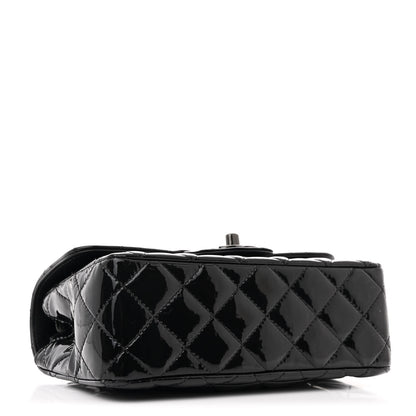 Chanel Patent Calfskin Quilted Mini Rectangular Flap So Black 4 of 11