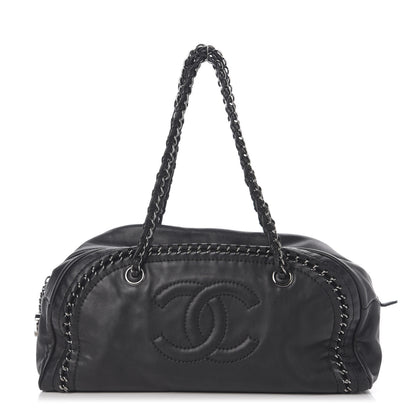 Chanel Smooth Calfskin Large Luxe Ligne Bowler Black 1 of 10