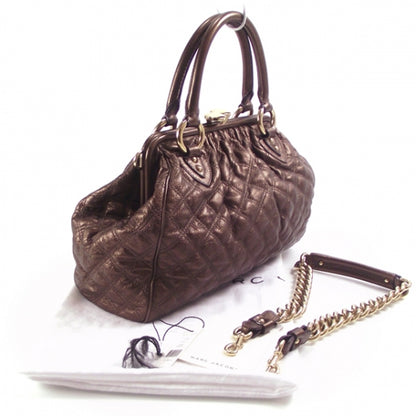 Marc Jacobs Quilted Leather Stam Bronze 3 of 11