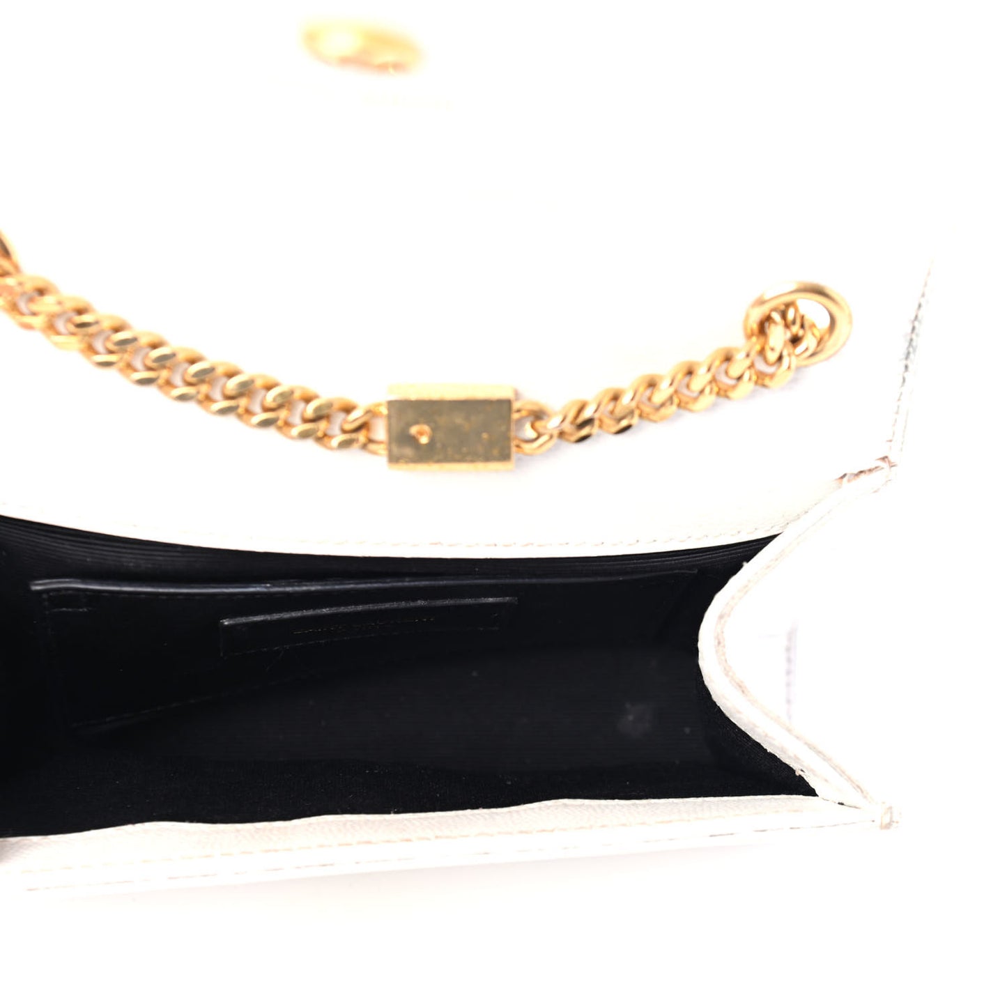 Grain De Poudre Small Monogram Kate Satchel Optical White