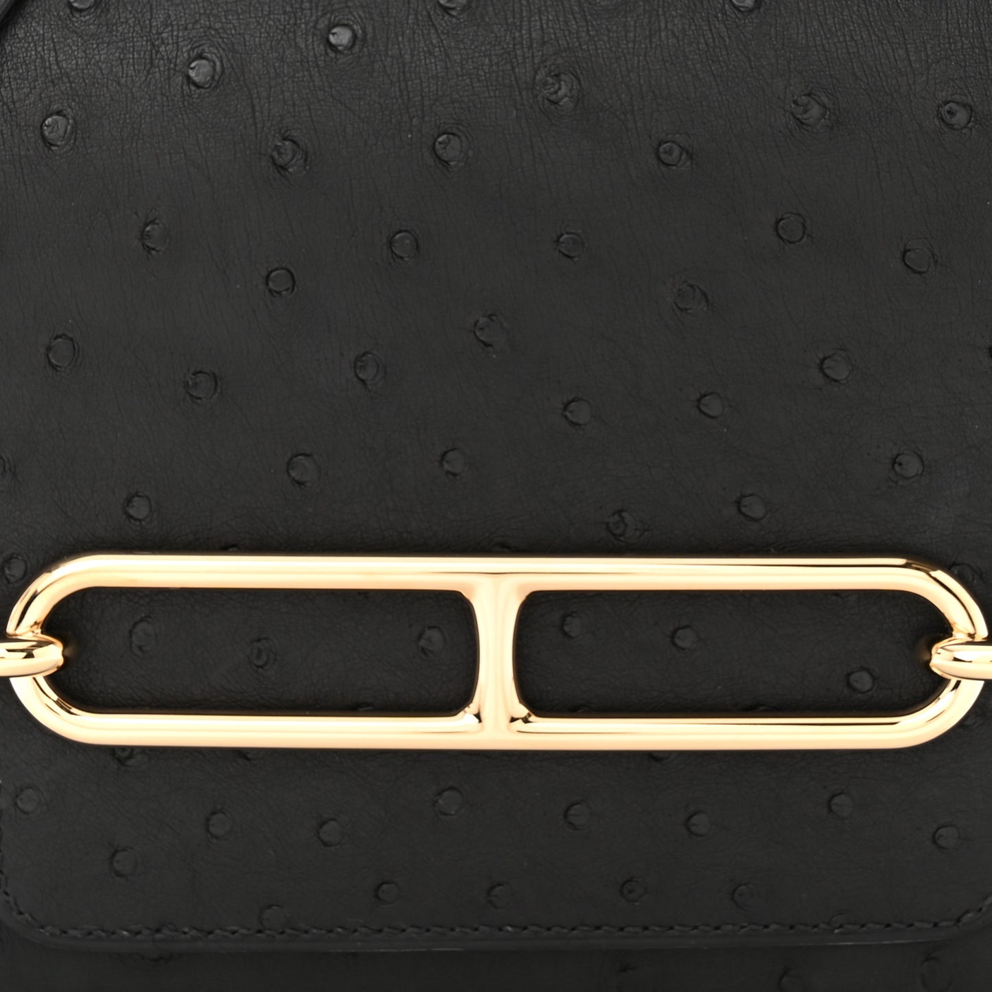 Ostrich Mini Sac Roulis Black