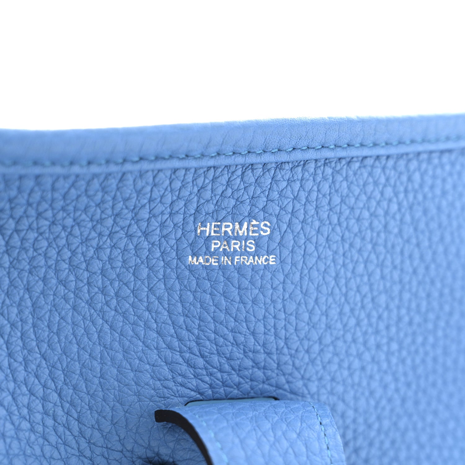 Hermes Taurillon Clemence Evelyne III GM Bleu Zanzibar 6 of 13