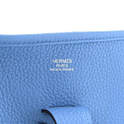 Hermes Taurillon Clemence Evelyne III GM Bleu Zanzibar 6 of 13