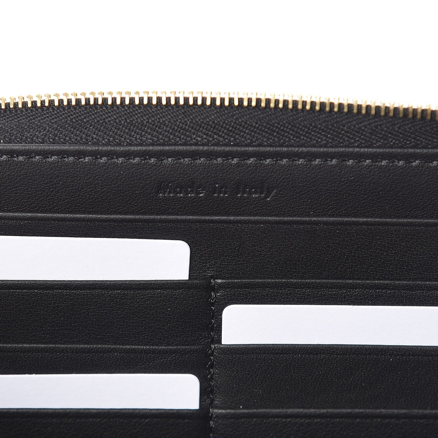 Metallic Spazzolato Calfskin Large Alphabet Zip Around Multifunction Wallet Gold