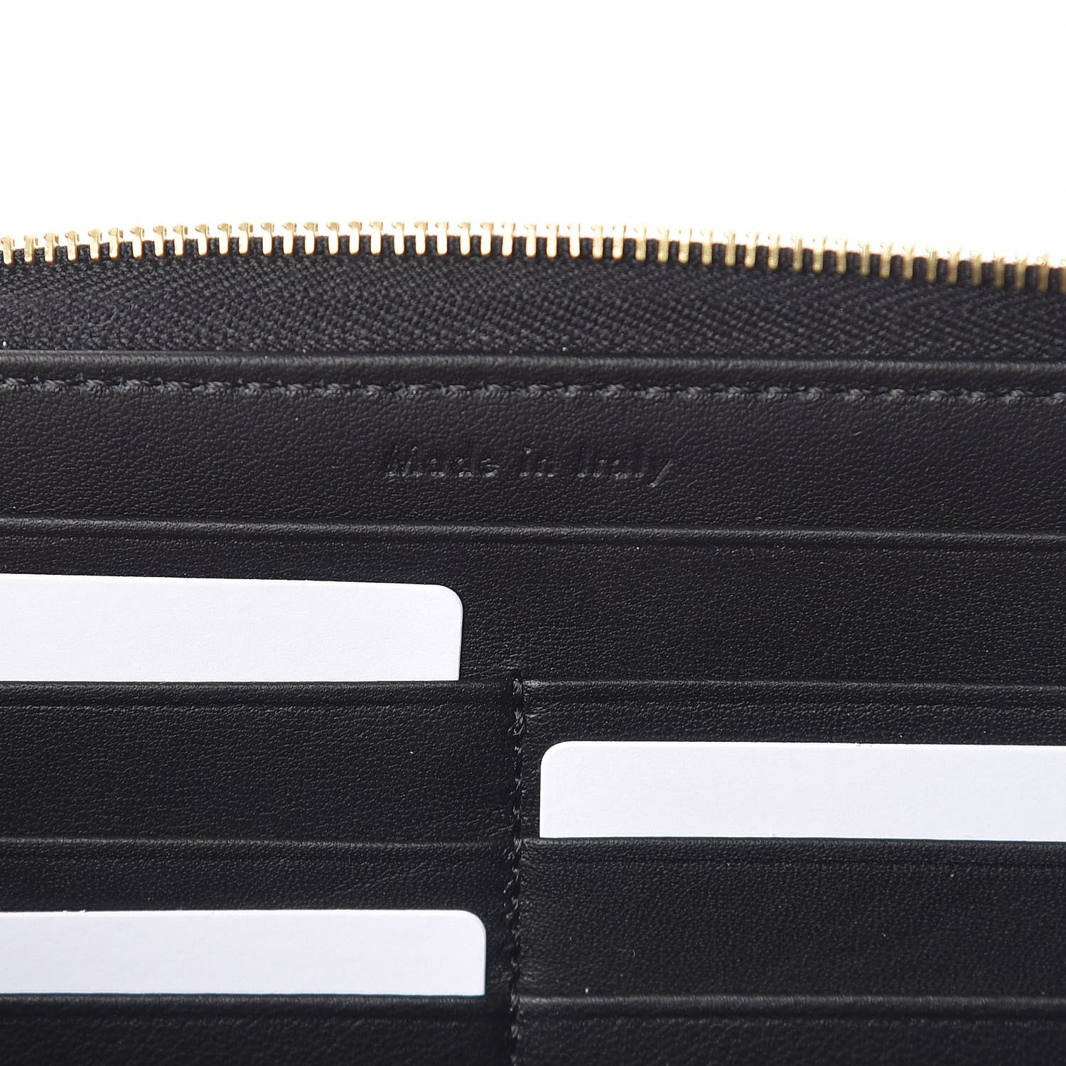 Celine Metallic Spazzolato Calfskin Large Alphabet Zip Around Multifunction Wallet Gold 6 of 7