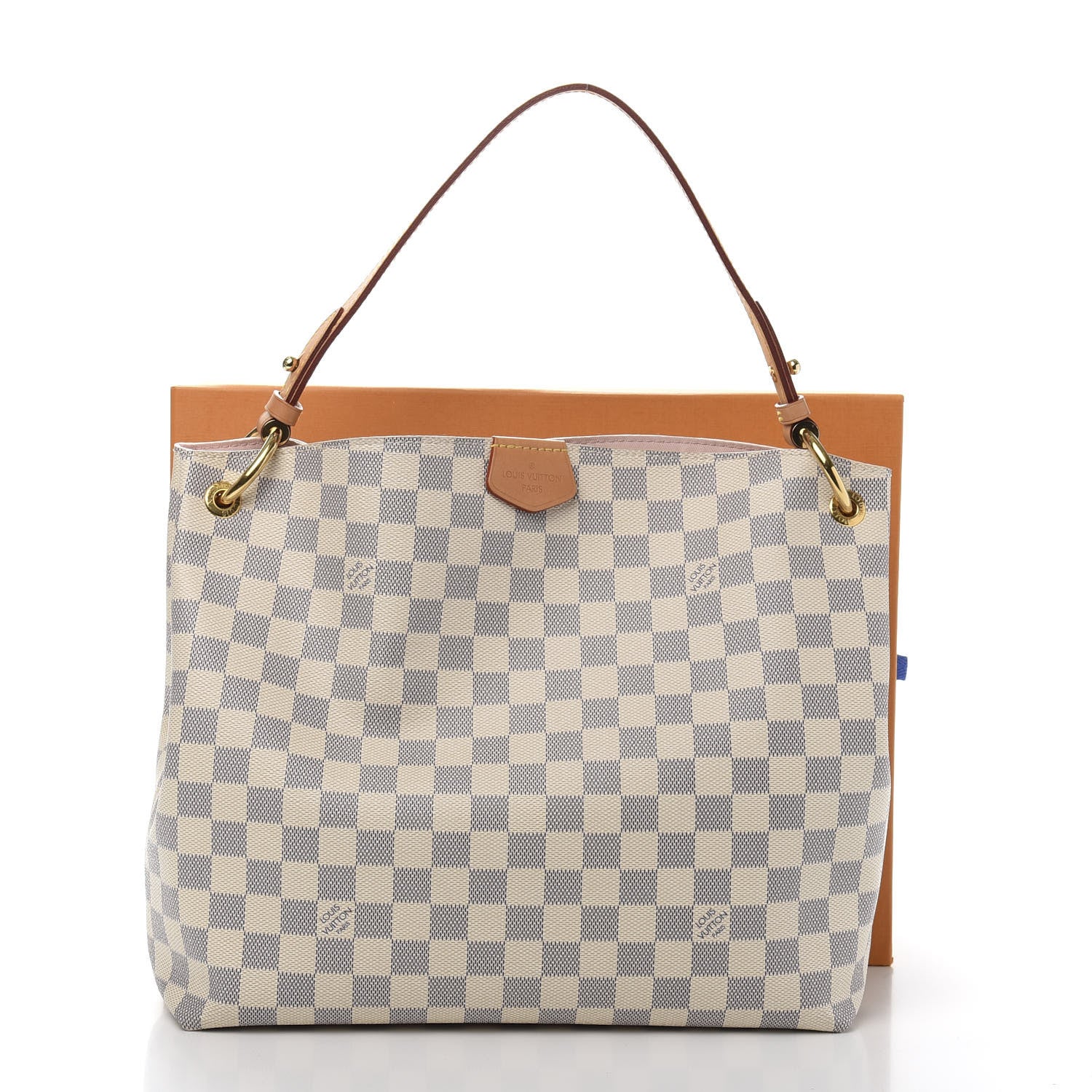 Louis Vuitton Damier Azur Graceful PM Rose Ballerine 11 of 11