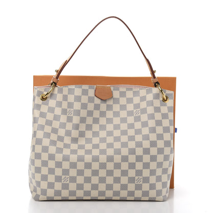 Louis Vuitton Damier Azur Graceful PM Rose Ballerine 11 of 11