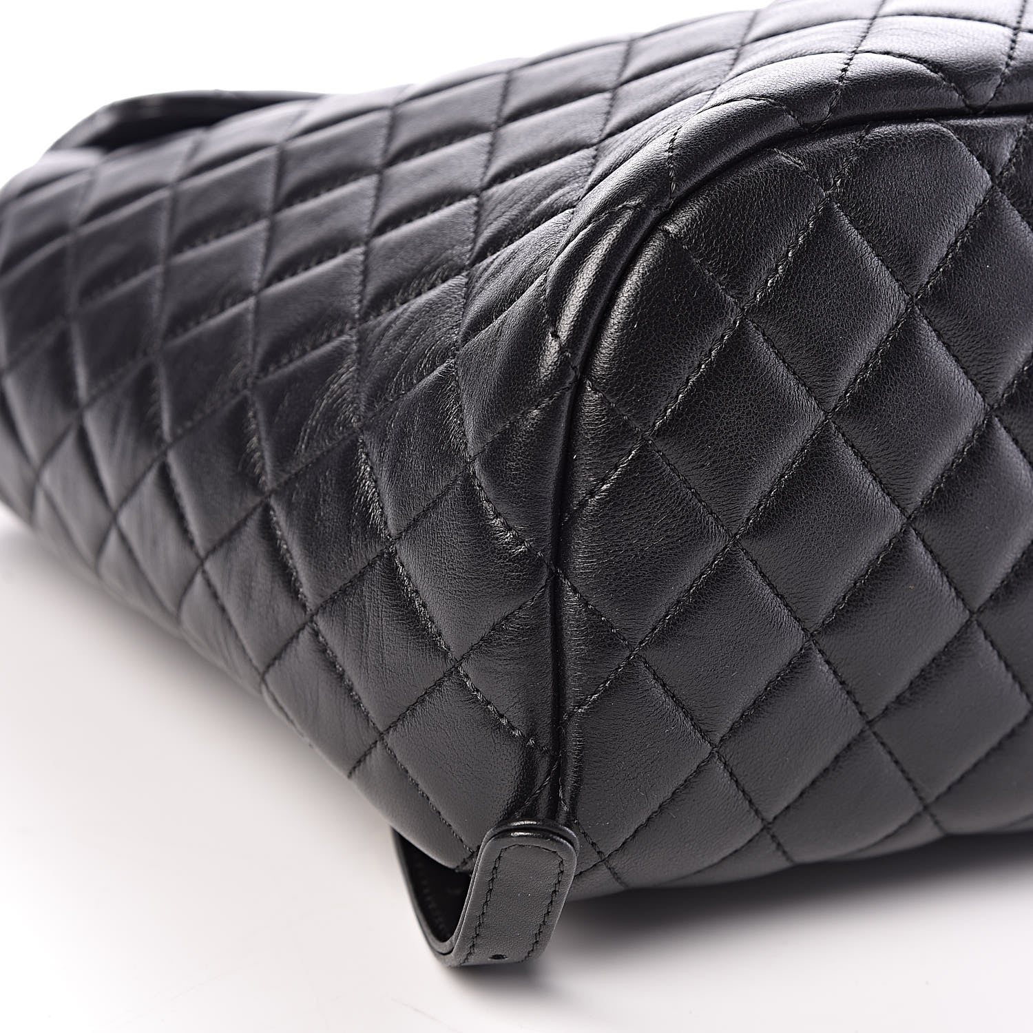Chanel Lambskin Quilted Large Urban Spirit Backpack Black 8 of 9