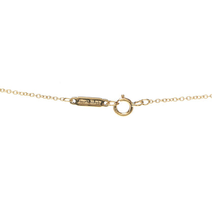 Tiffany 18K Yellow Gold Diamond T Circle Pendant Necklace 4 of 6