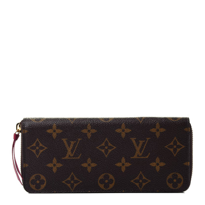 Louis Vuitton Monogram Clemence Wallet Fuchsia 1 of 4