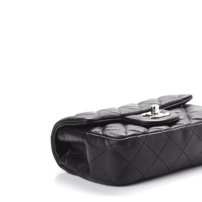 Chanel Lambskin Quilted Extra Mini Rectangular Flap Black 5 of 10