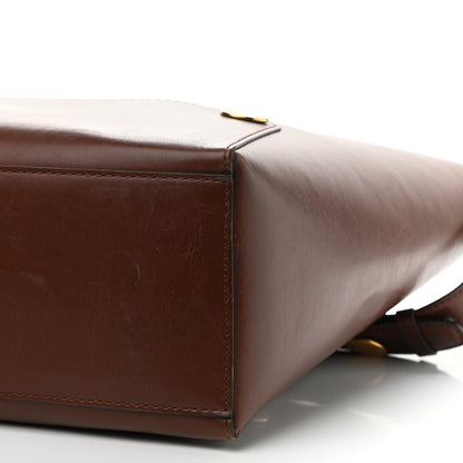 Stella McCartney Eco Alter Nappa Studded Large Bucket Bag Cognac 9 of 11