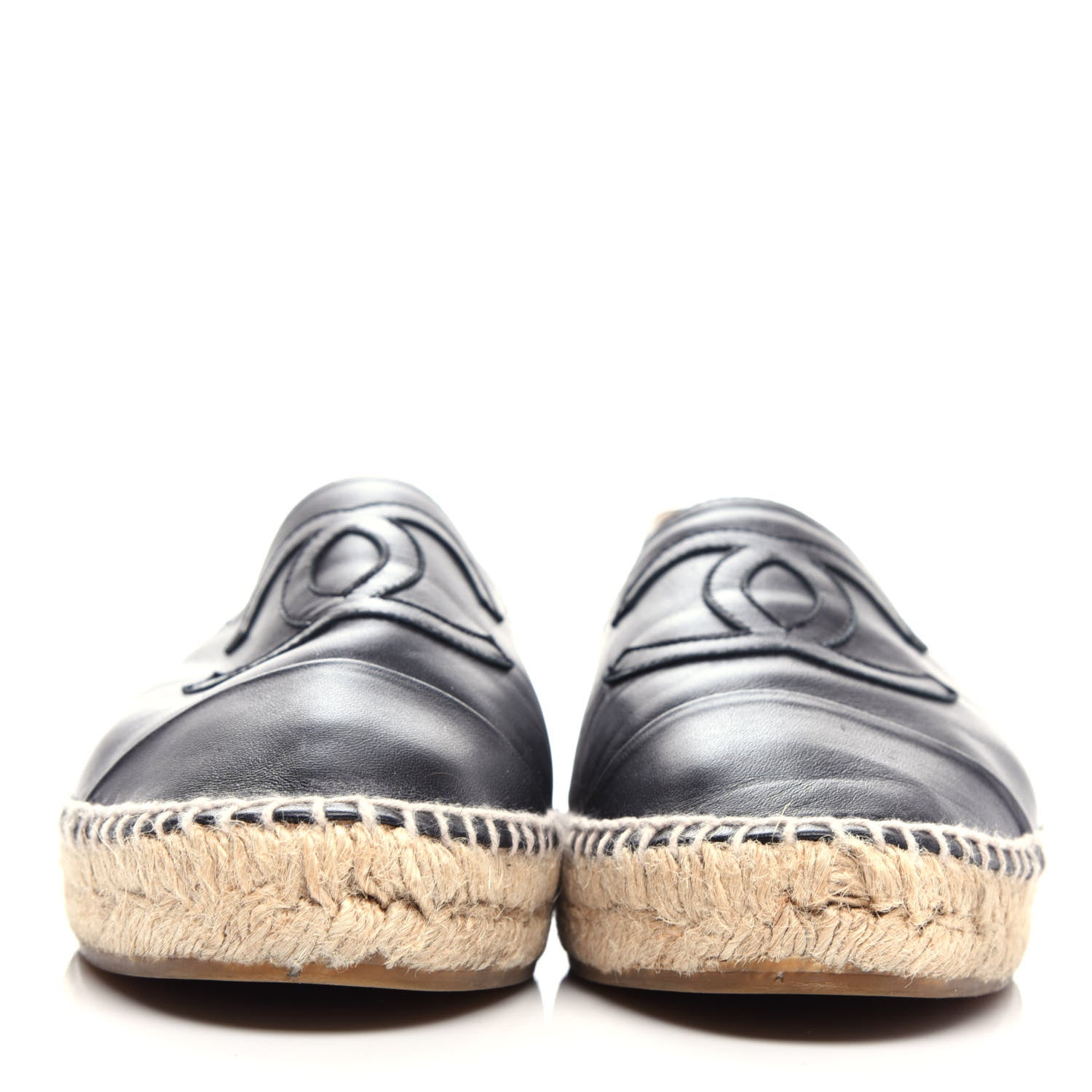 Chanel Lambskin CC Espadrilles 41 Black 2 of 11