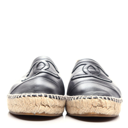 Chanel Lambskin CC Espadrilles 41 Black 2 of 11