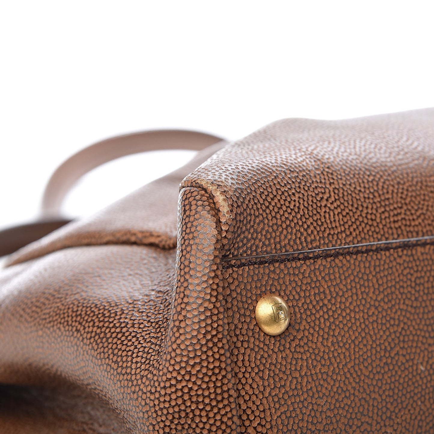 Patent Large Peekaboo Iconic Satchel Brown