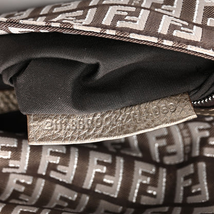 Fendi Metallic Zucchino Vitello Mama Baguette Caffe Argilla Canna di Fucile 7 of 14