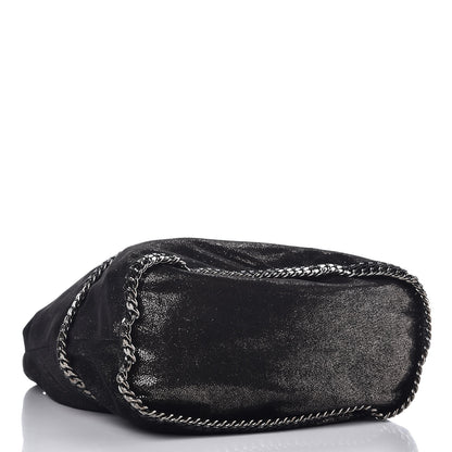Stella McCartney Chamois Shiny Dotted Large Falabella Bucket Bag Ruthenium 4 of 6