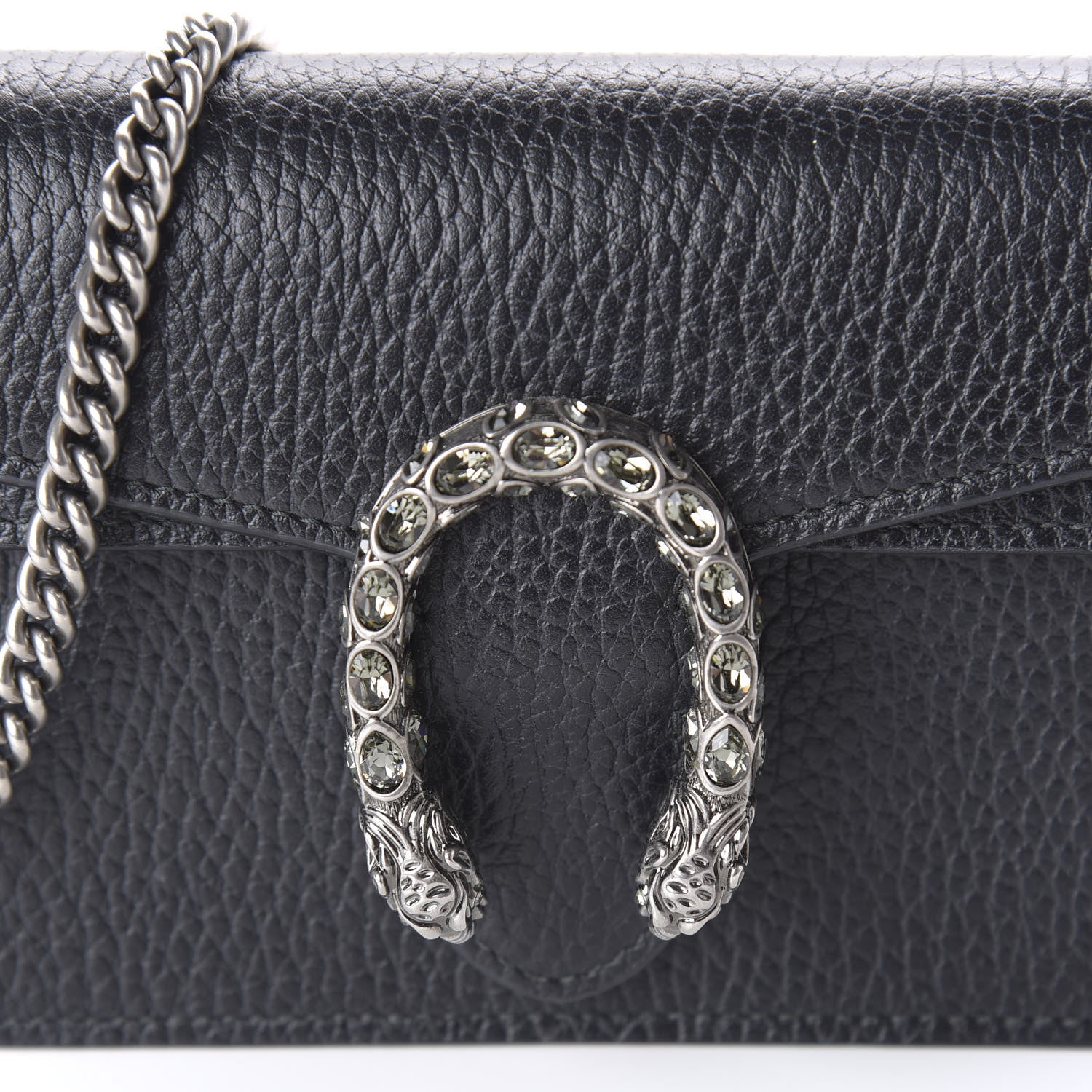 Gucci Calfskin Super Mini Dionysus Shoulder Bag Black 9 of 9