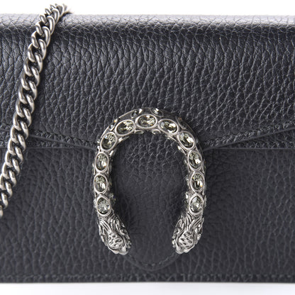 Gucci Calfskin Super Mini Dionysus Shoulder Bag Black 9 of 9
