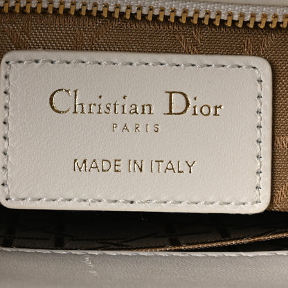 Christian Dior Lambskin Cannage Small My ABCDior Lady Dior White 6 of 10