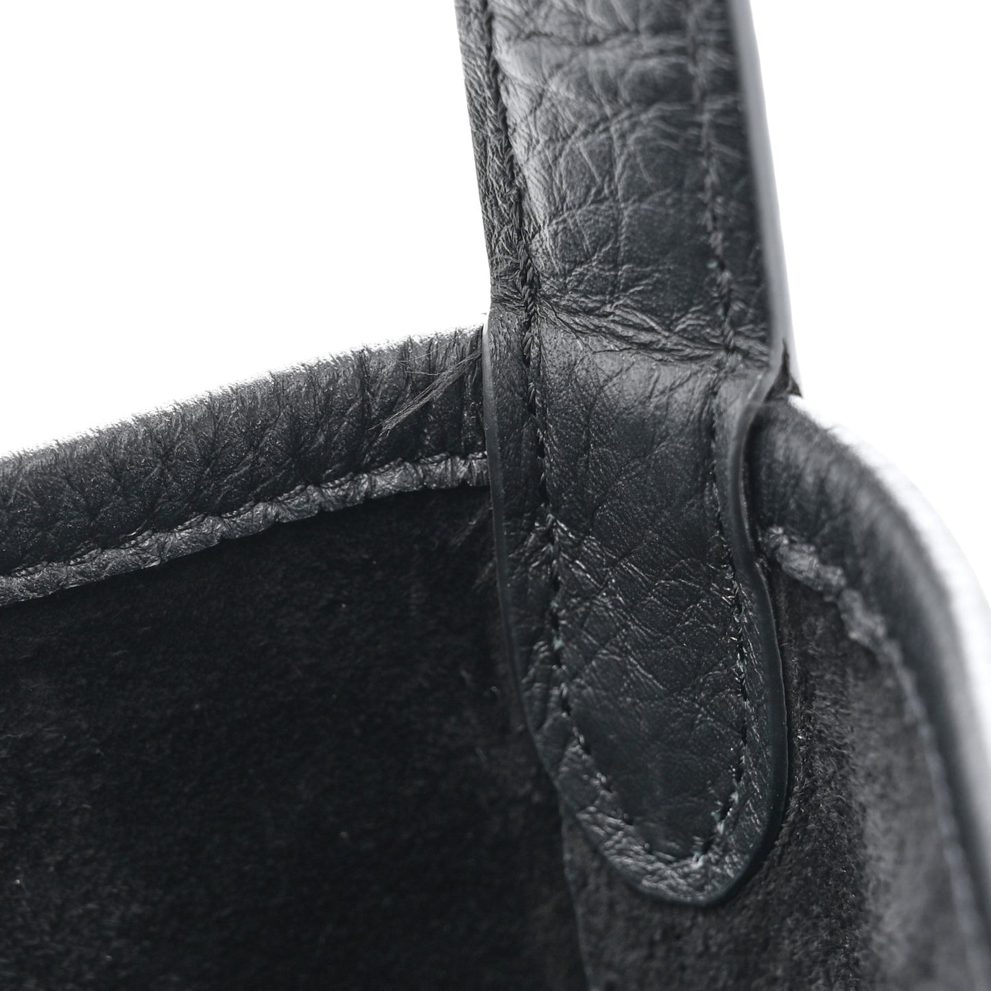 Grained Calfskin Medium N/S Park Tote Black