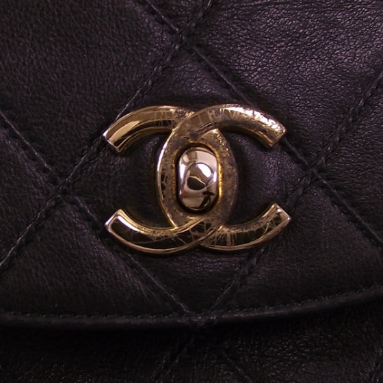 Chanel Vintage Lambskin Flap Belt Black 11 of 11