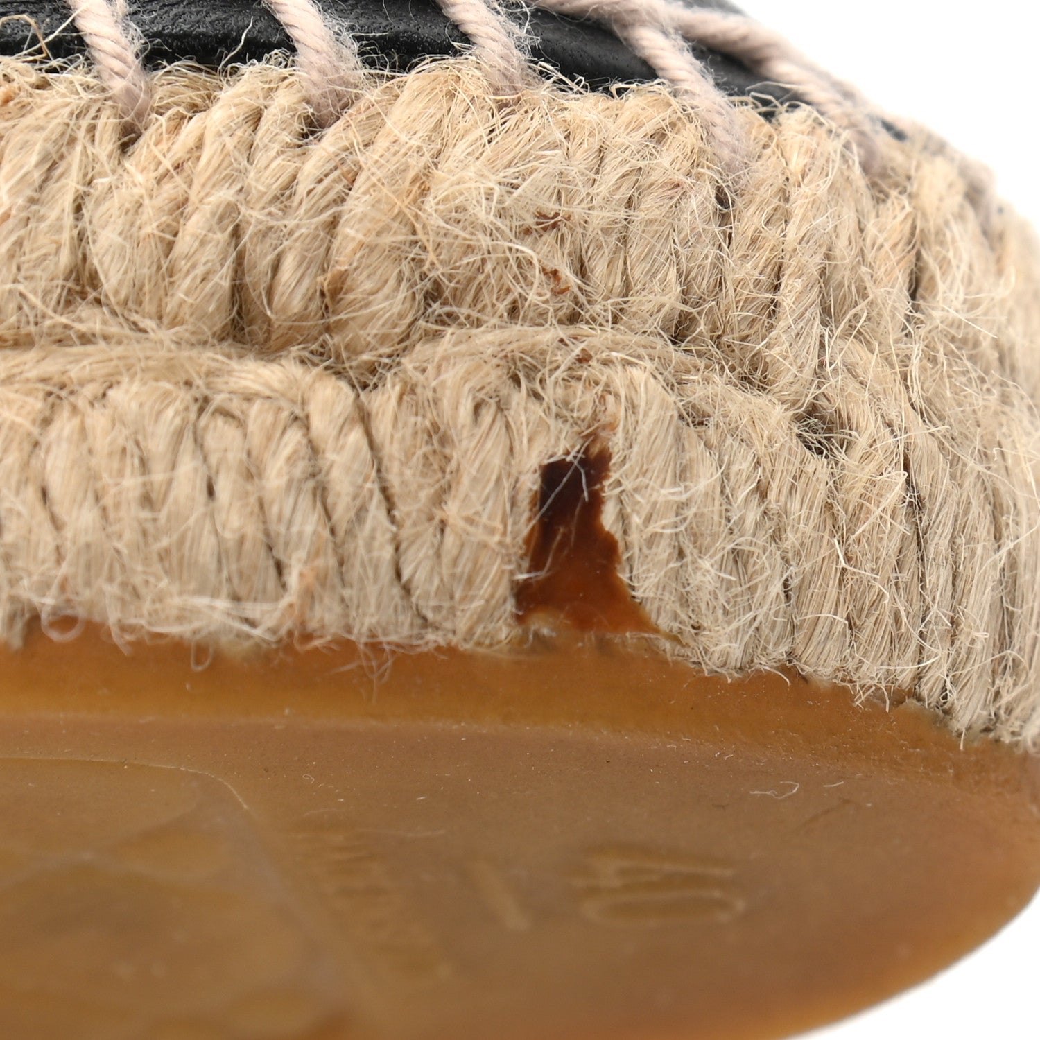 Chanel Lambskin CC Espadrilles 40 Beige Black 11 of 12