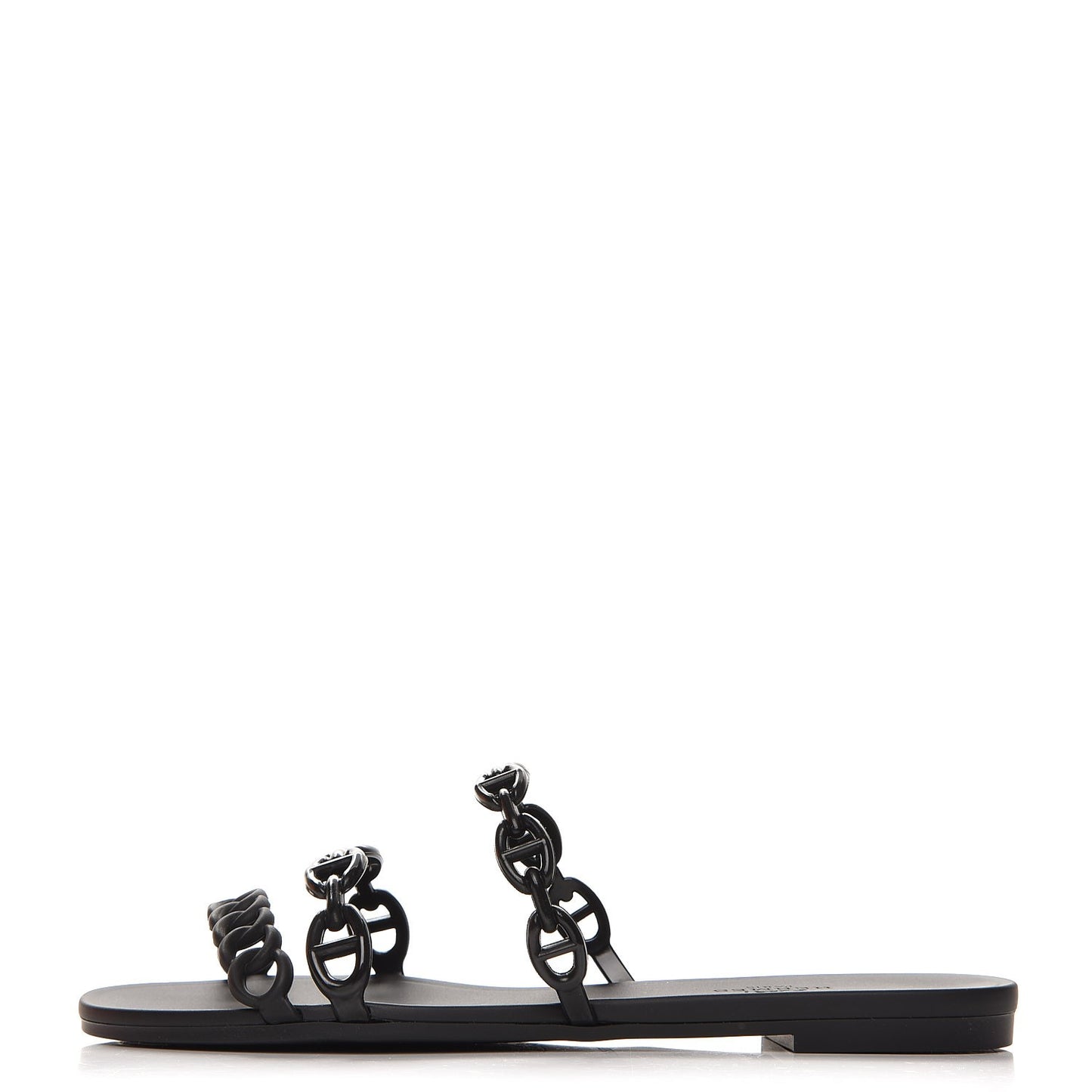 Rubber Chaine d'Ancre Rivage Sandals 36 Black
