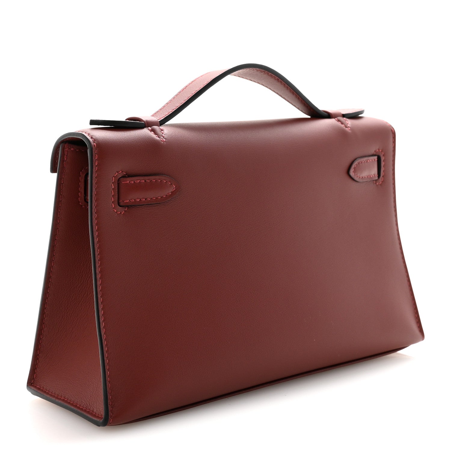 Hermes Swift Kelly Pochette Clutch Rouge H 2 of 9